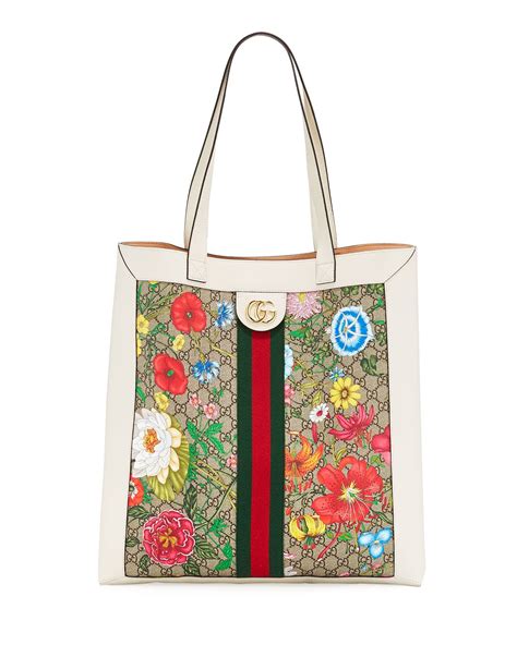 gucci shoulder ophidia gg supreme floral|Gucci ophidia large tote bag.